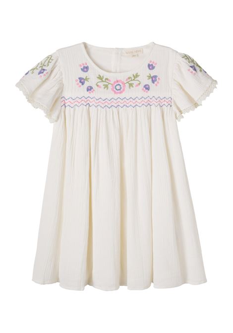 Abito con ricamo LOUISE MISHA KIDS | S0209OFF WHITE